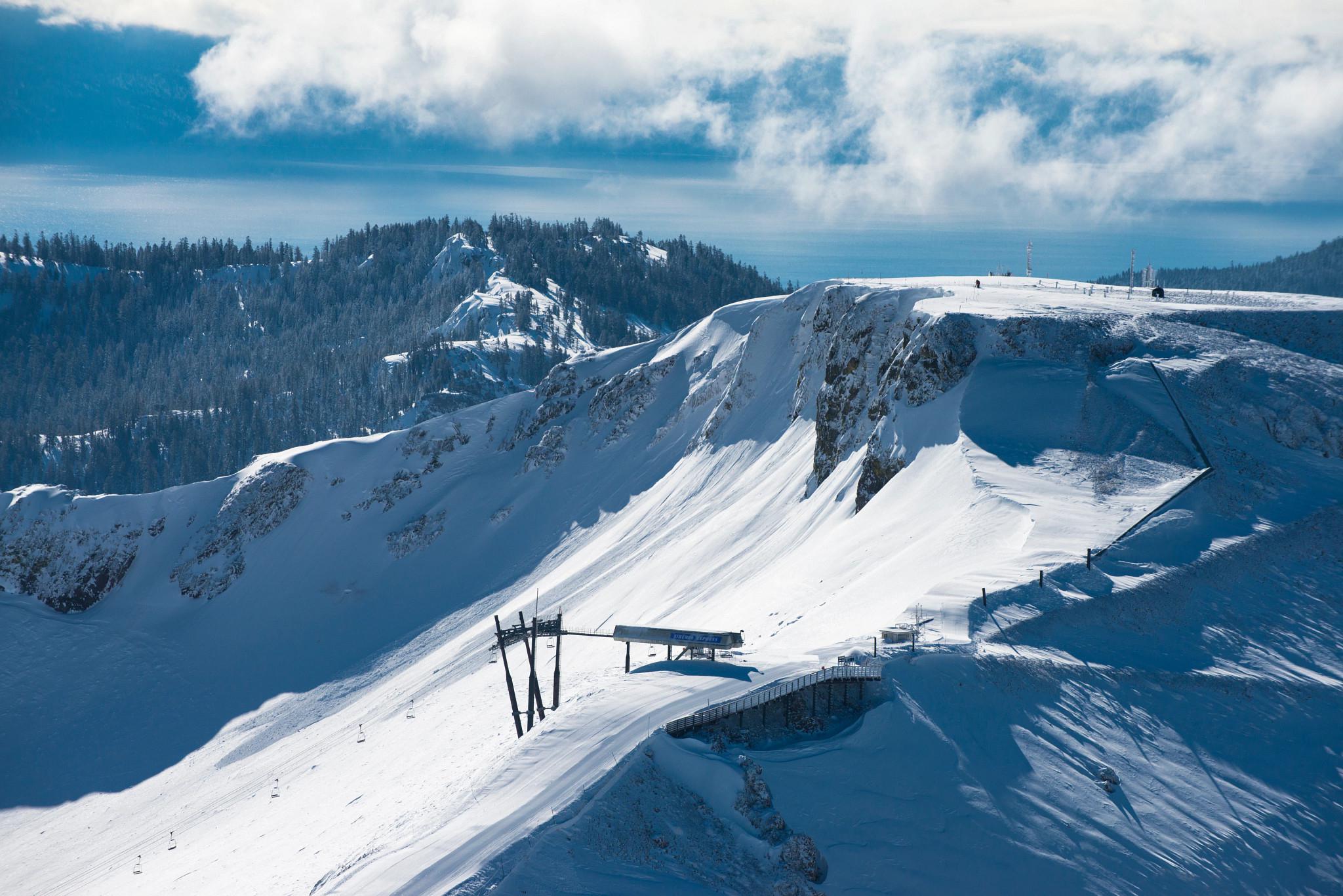 Aerial view of Squaw Valley in Lake Tahoe